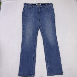 Levis 525 Straight Leg Womens Size 12 Jeans Medium Wash Perfect Waist Stretch